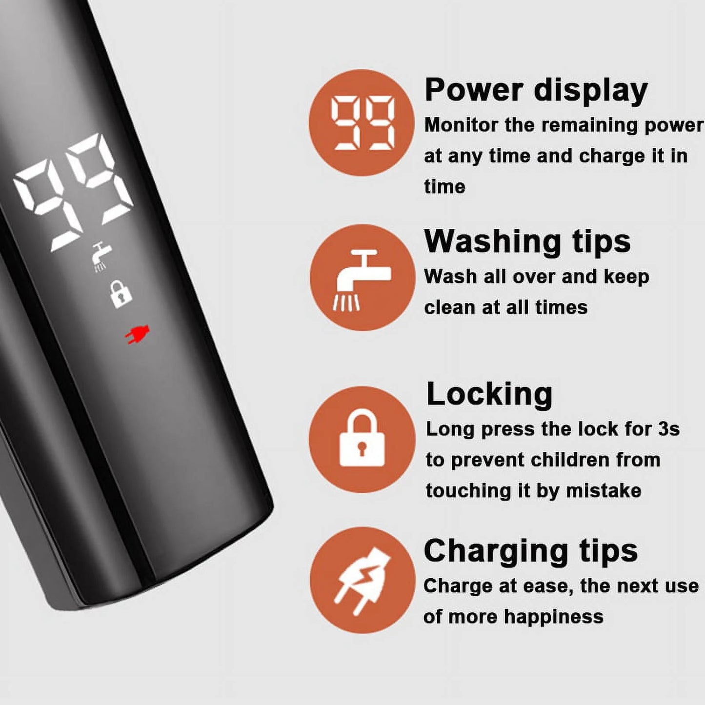 Beard Trimmer for Men Body Mustache Nose Hair Groomer Cordless Trimmer 6 in 1 Grooming Kit Waterproof USB Rechargeable