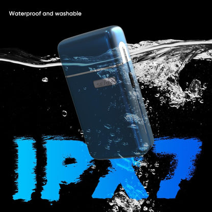 Portable Electric Razor for Men with Toothed & Mesh Blades, Magnetic Adsorption Head, Dynamic Ribbon LED, IPX7, Mini Electric Foil Shaver for Men, Polly
